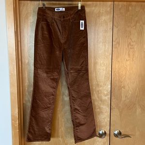 Old Navy High Rise brown cropped flare pants- 8 Tall